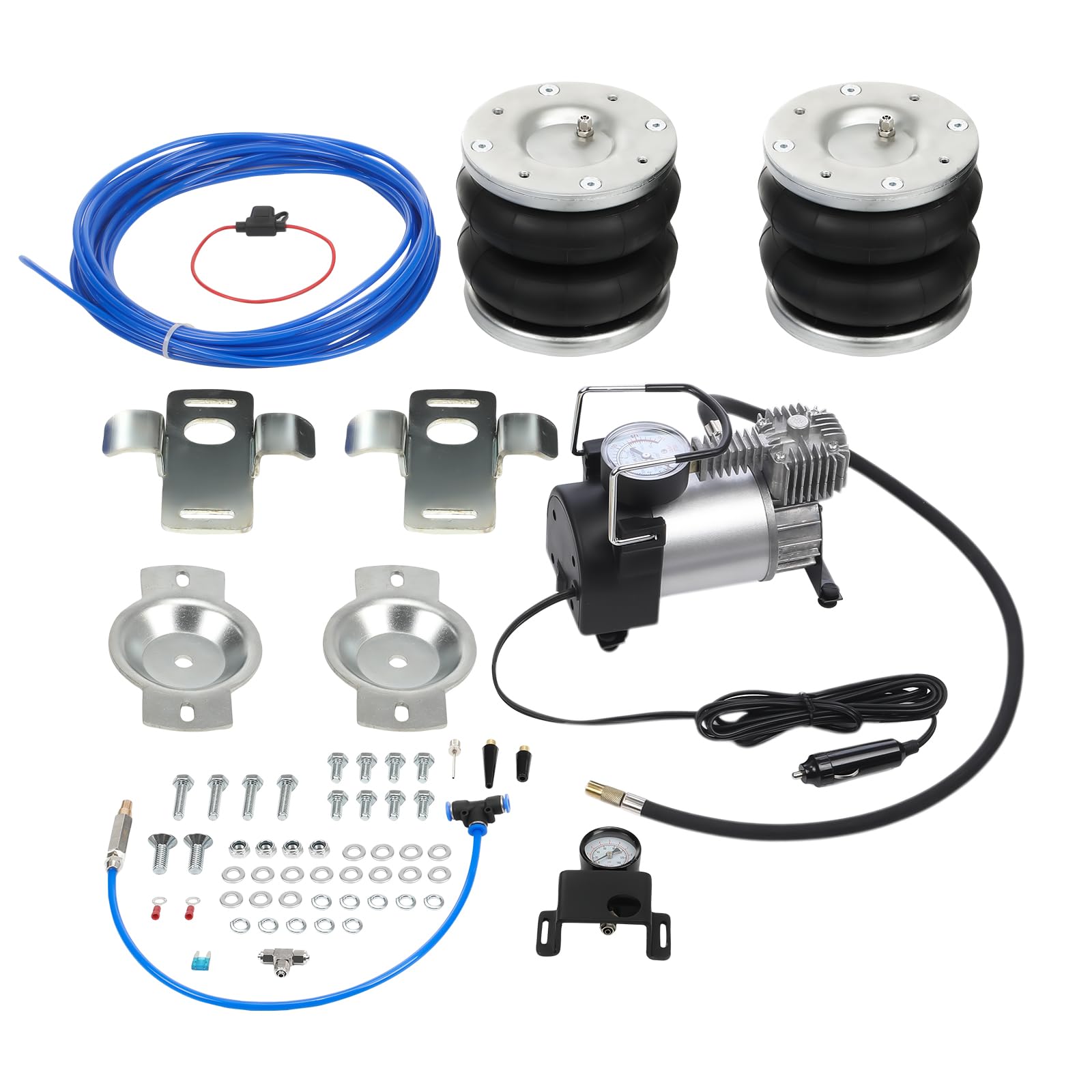Air Suspension Spring Bag + 12V Compressor Kit Fits for Fiat Ducato 1994-2022 - Max loading 4000Kg