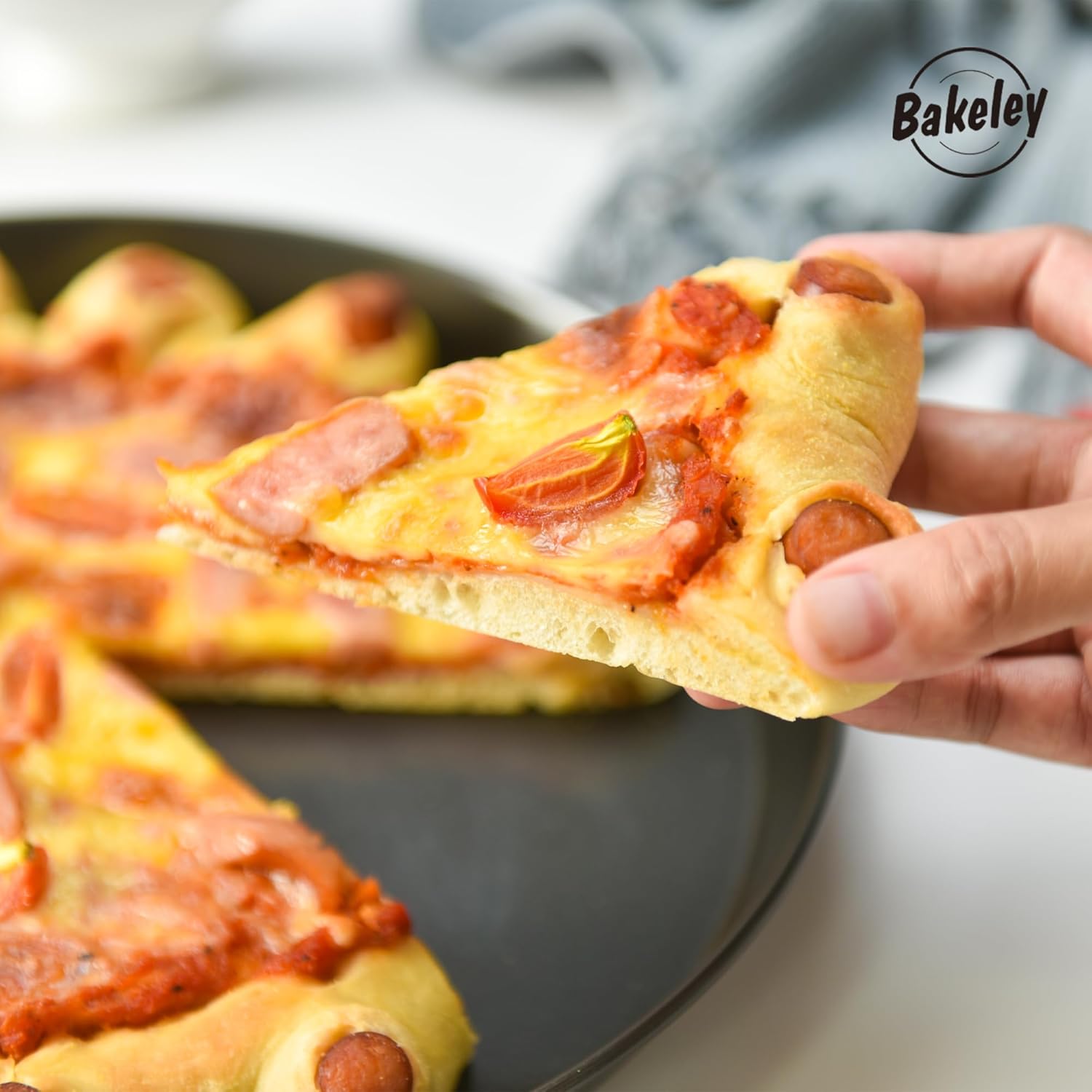 Pizza Baking Pan, 10-Inch Carbon Steel Non-Stick Pie Pan Deep Dish Bakeware Oven Baking Mold (Black) - Image 7