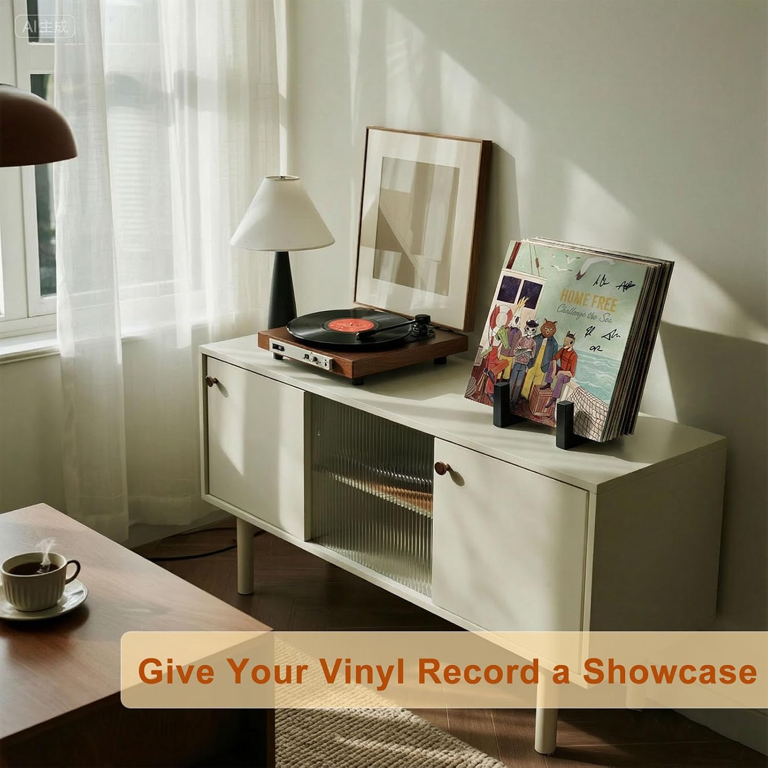 Vinyl Record Storage Holder-LP15, Black Lp Record Holder