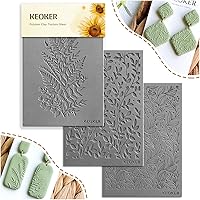 Vista 1 de Keoker Hojas de textura de arcilla polimérica, alfombrilla de textura de arcilla para hacer aretes de joyería, herramientas de aretes de arcilla 7