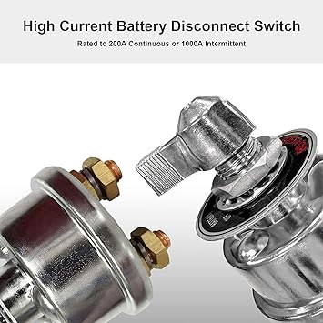 VMS INDIA High Current Master Battery Disconnect Switch with Face Plate For Car Truck