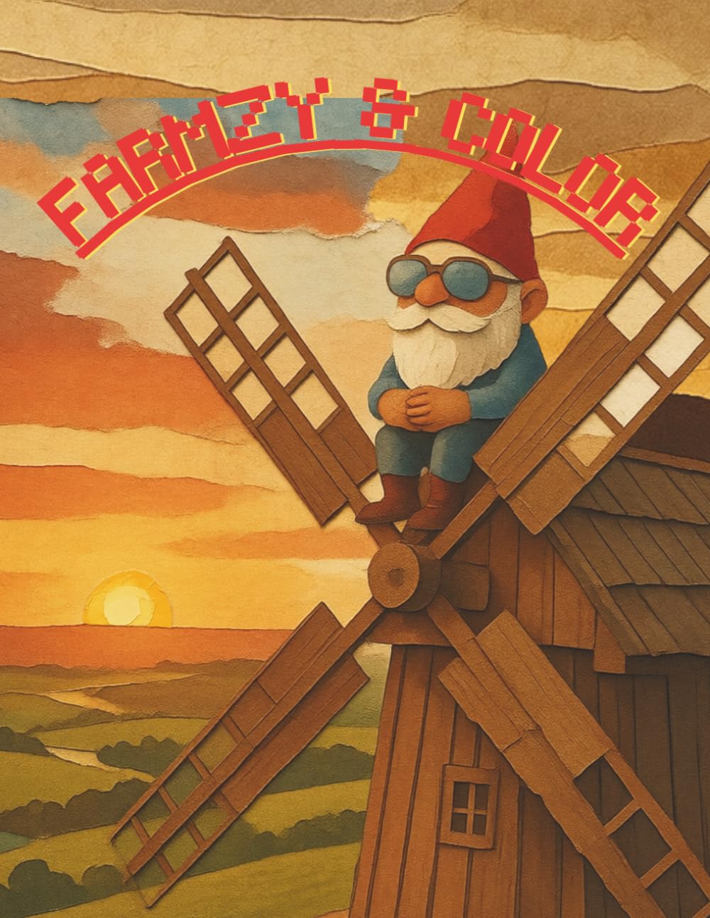 Farm Animals Coloring Book for Kids Ages 3-7: Cows, Horses, Pigs, Chickens and Country Scenes | 25 Fun Coloring Pages for Toddlers and Preschoolers | Farmzy & Color (Rainbow Gnomes)