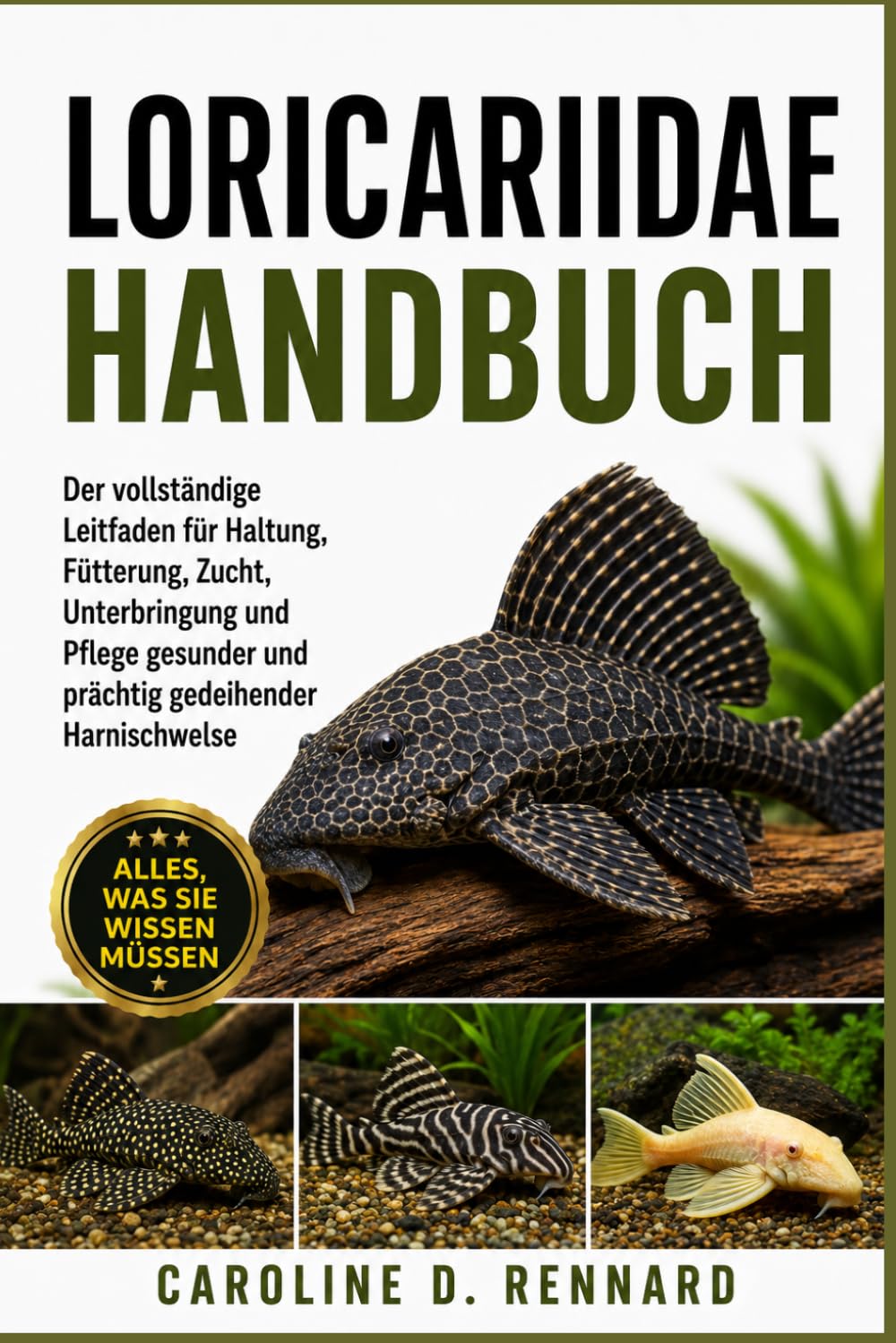LORICARIIDAE HANDBUCH: Der vollständige Leitfaden für Haltung, Fütterung, Zucht, Unterbringung und Pflege gesunder und prächtig gedeihender Harnischwelse
