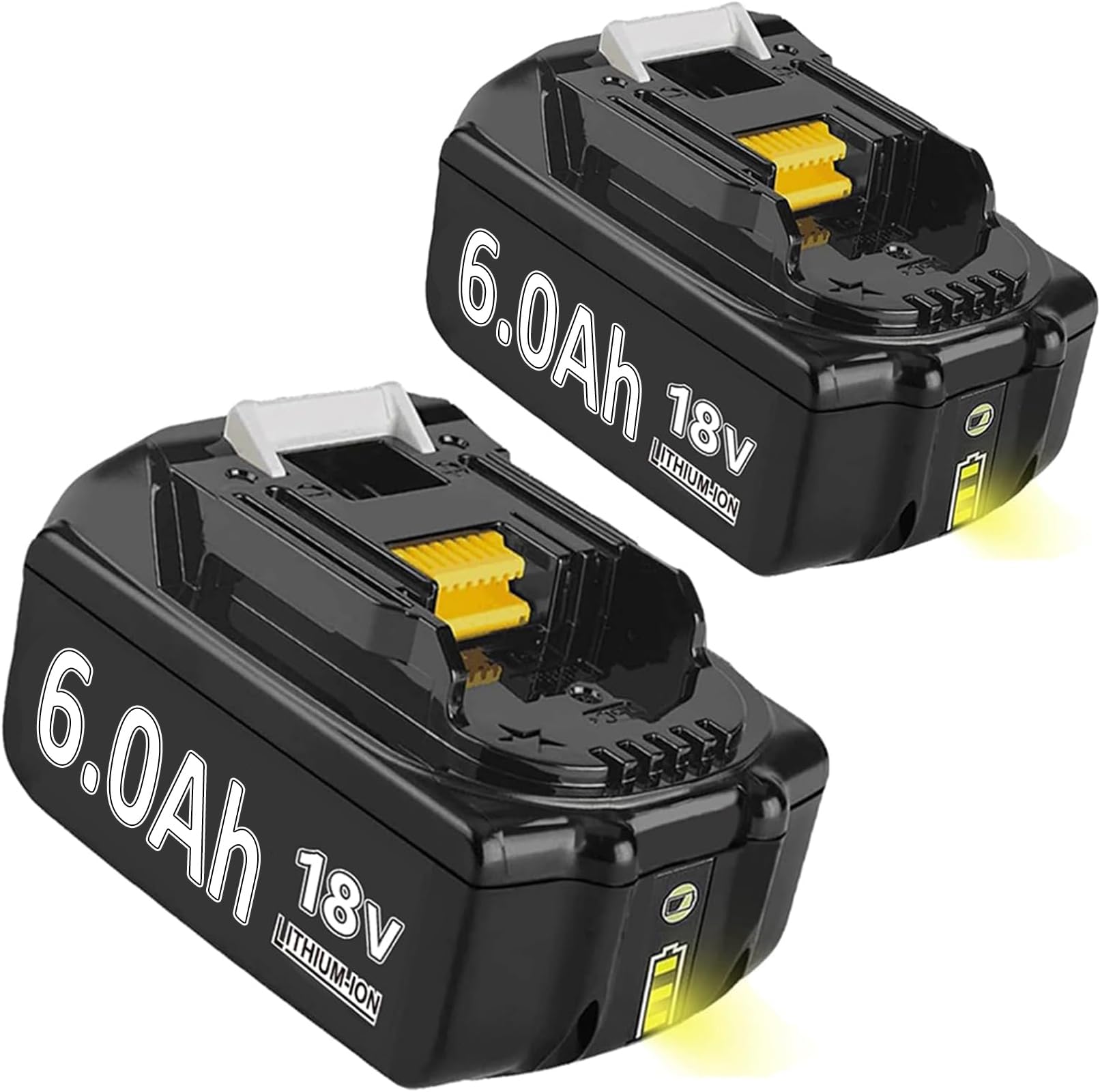 2 Stück 18V 5.0Ah Akku mit Ladegerät 3A DC18RC Ersatz für Makita BL1850 BL1830 BL1840 BL1860 18