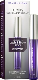 LUMIFY Lash & Brow Serum: Thicker, Fuller Lashes & Brows in 4 Weeks with Biotin, Peptides & Hyaluronic Acid, 0.12 fl oz