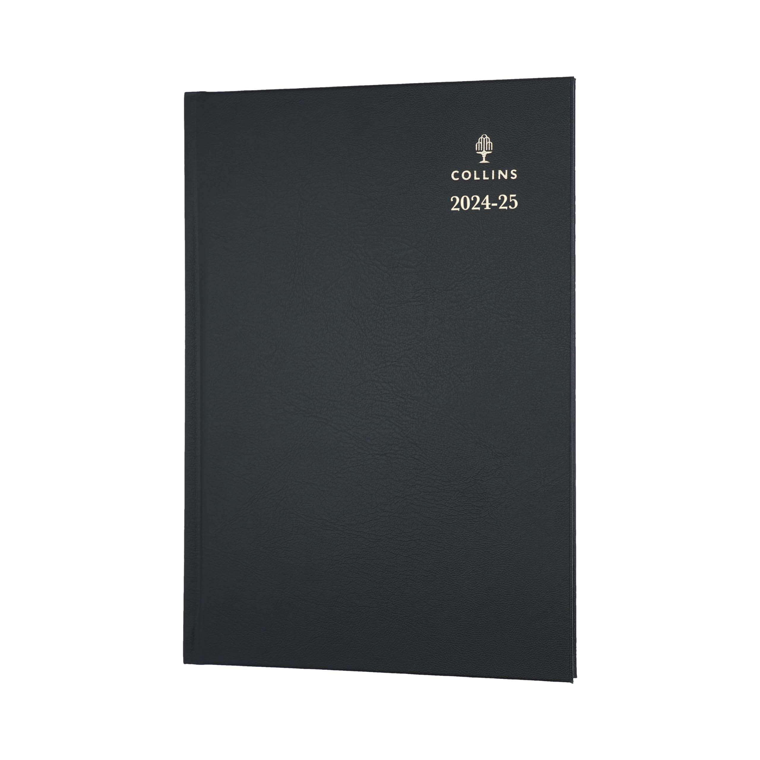 Collins Standard Desk Mid Year Diary Planner A5 Week to View Academic Year 2024-25 FSC Paper, Black