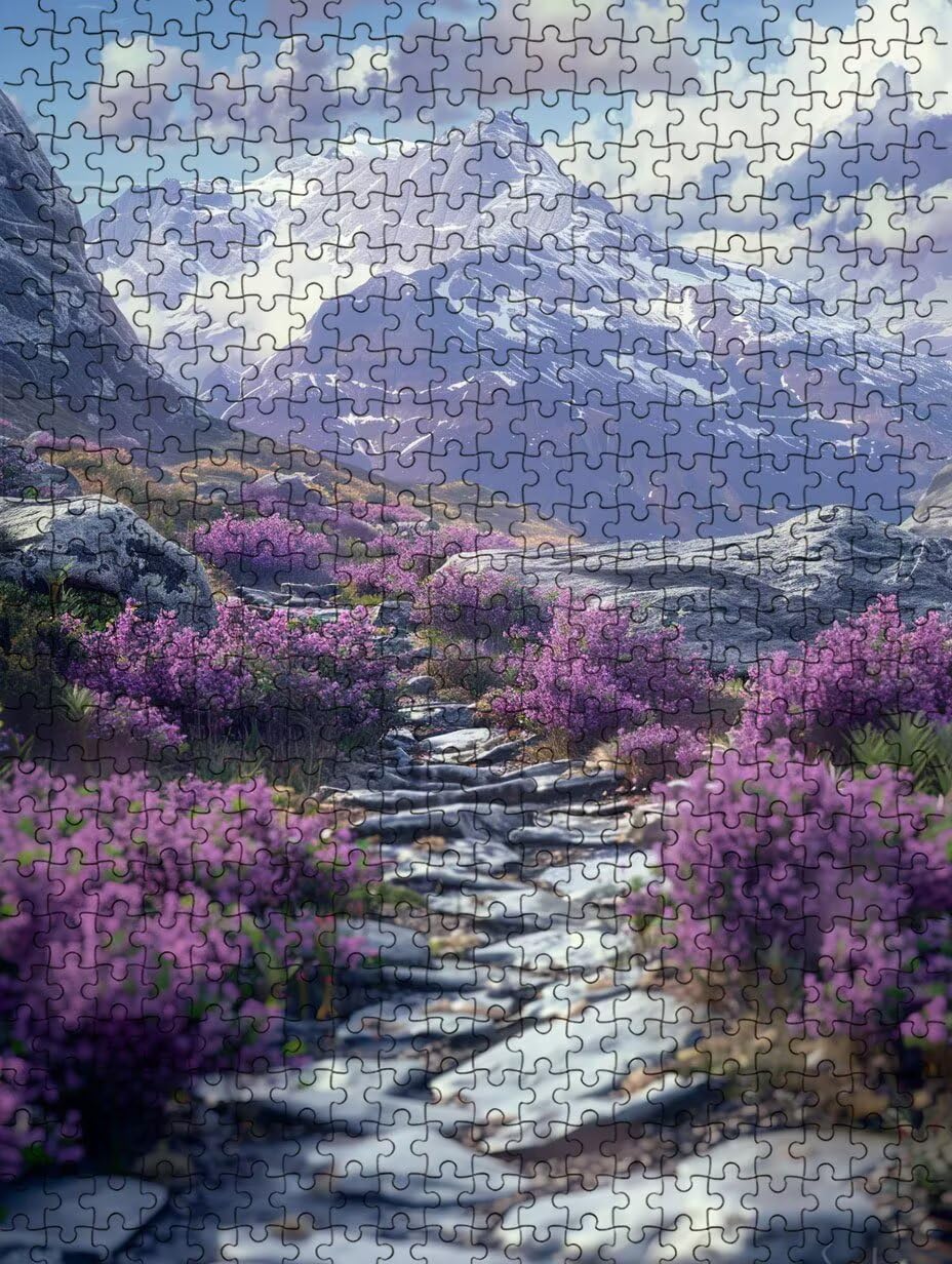 Garten Berg Puzzle 3000 Teile Erwachsene, Jigsaw Puzzle 3000 Teile, Komplex Herausfordernd Puzzles, Familie Aktivität Spiele, Impossible Klassische Puzzles, für Wanddekoration und Geschenke FNKL2-546