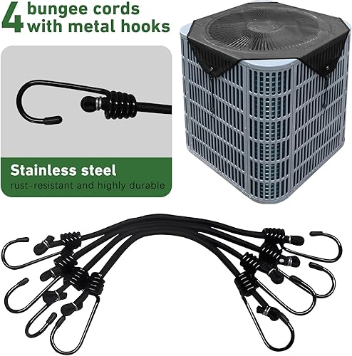 Miniatura 5 de Cubiertas de aire acondicionado central de 36x36 para exteriores, cubiertas de unidad de CA de malla más grandes para exteriores - Top Universal