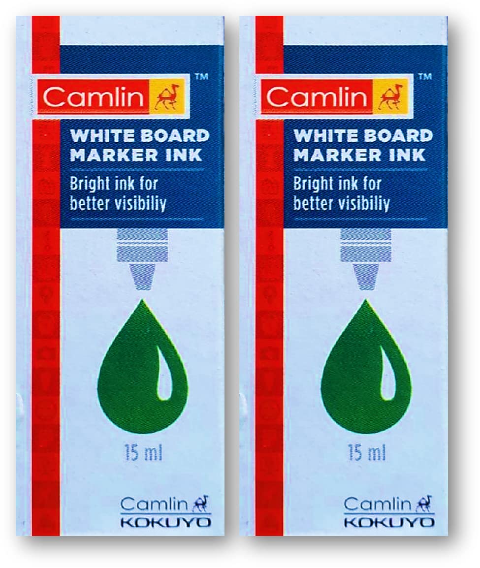 Camlin White Board Marker Ink Green 15ml (Pack of 2) Unique Amazon.in