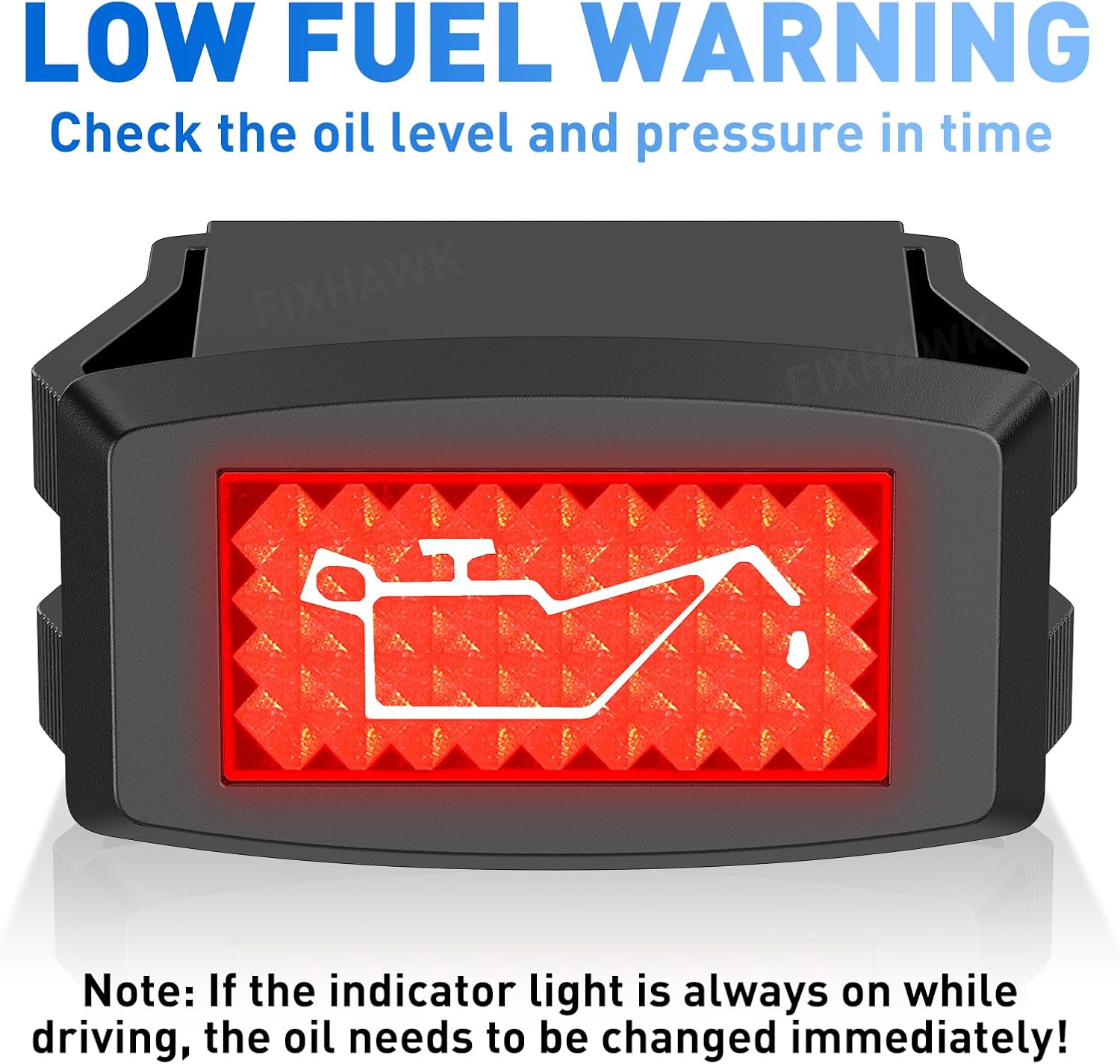 Oil Warning Light for Club Car DS & Precedent 1984-2018 Gas Golf Cart,Replace OEM 1016630