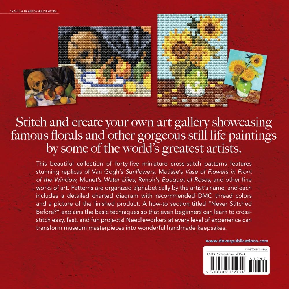 Mini Masterpieces Cross-Stitch: Still Life (Dover Crafts: Embroidery & Needlepoint)