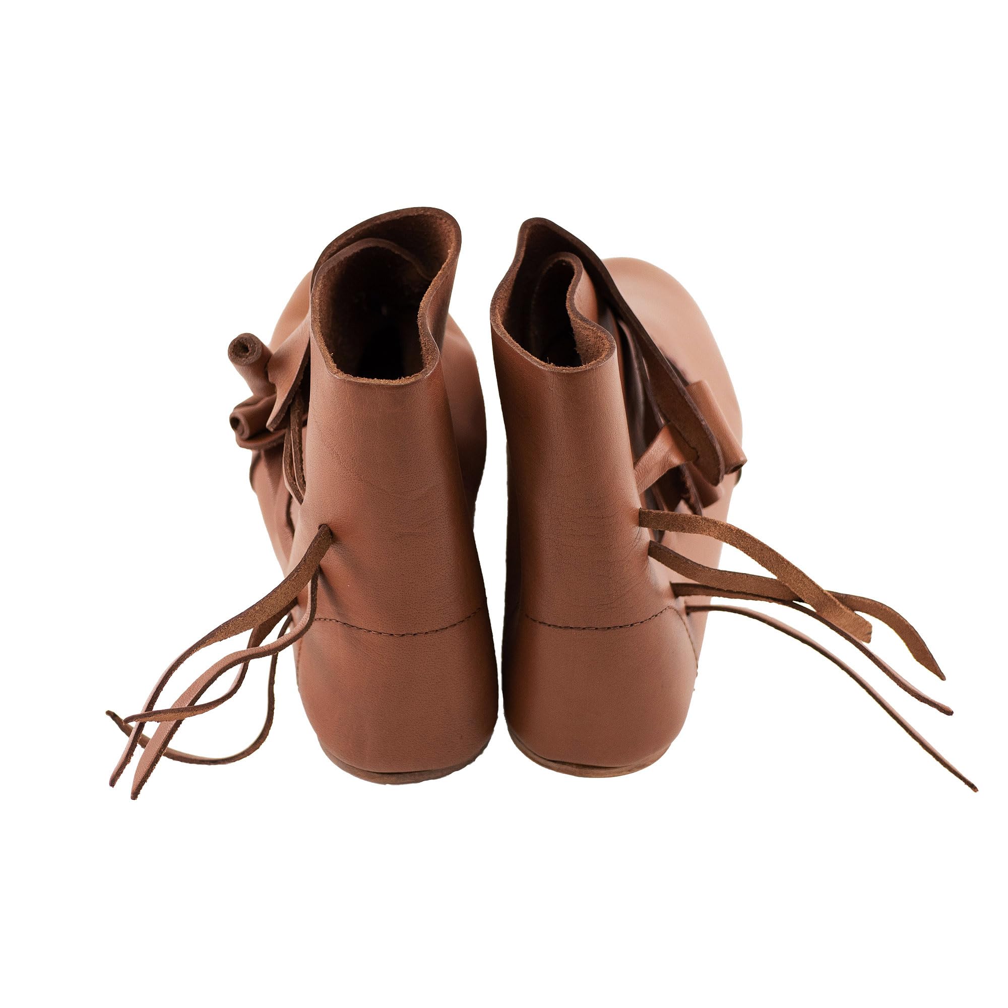 Wikinger Schuhe Dunkelbraun mit Ledersohle Jorvik