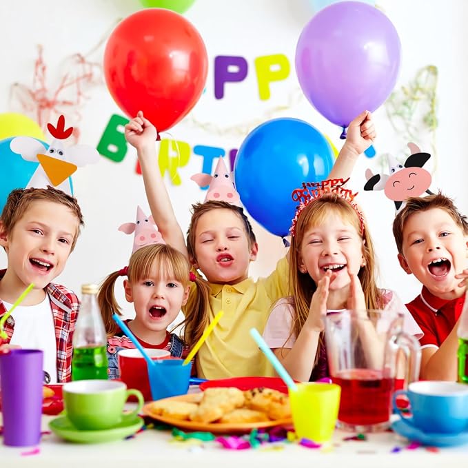 Sombreros de fiesta de papel con diseño animal para niños 5 unidades miniatura 7