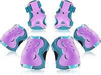 Vista 8 de BOSONER - Rodilleras y coderas para niños y jóvenes, equipo de protección para patines de ruedas, ciclismo, BMX, bicicleta, patineta, patinaje