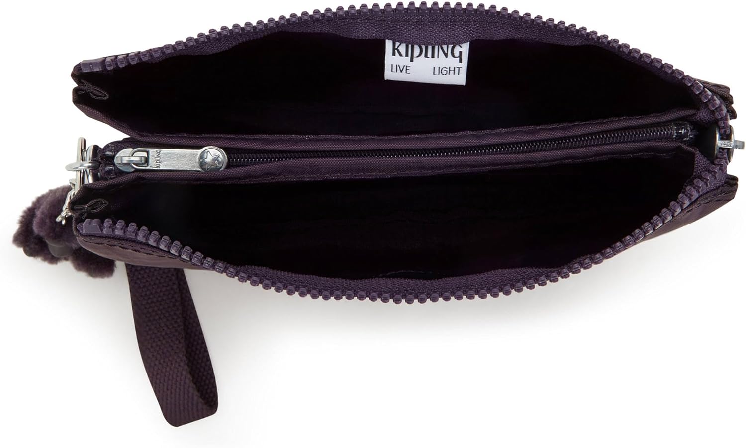 Kipling Women’s Creativity Extra Large Wristlet, Versatile Cosmetics Kit, Lightweight Nylon Travel Organizer