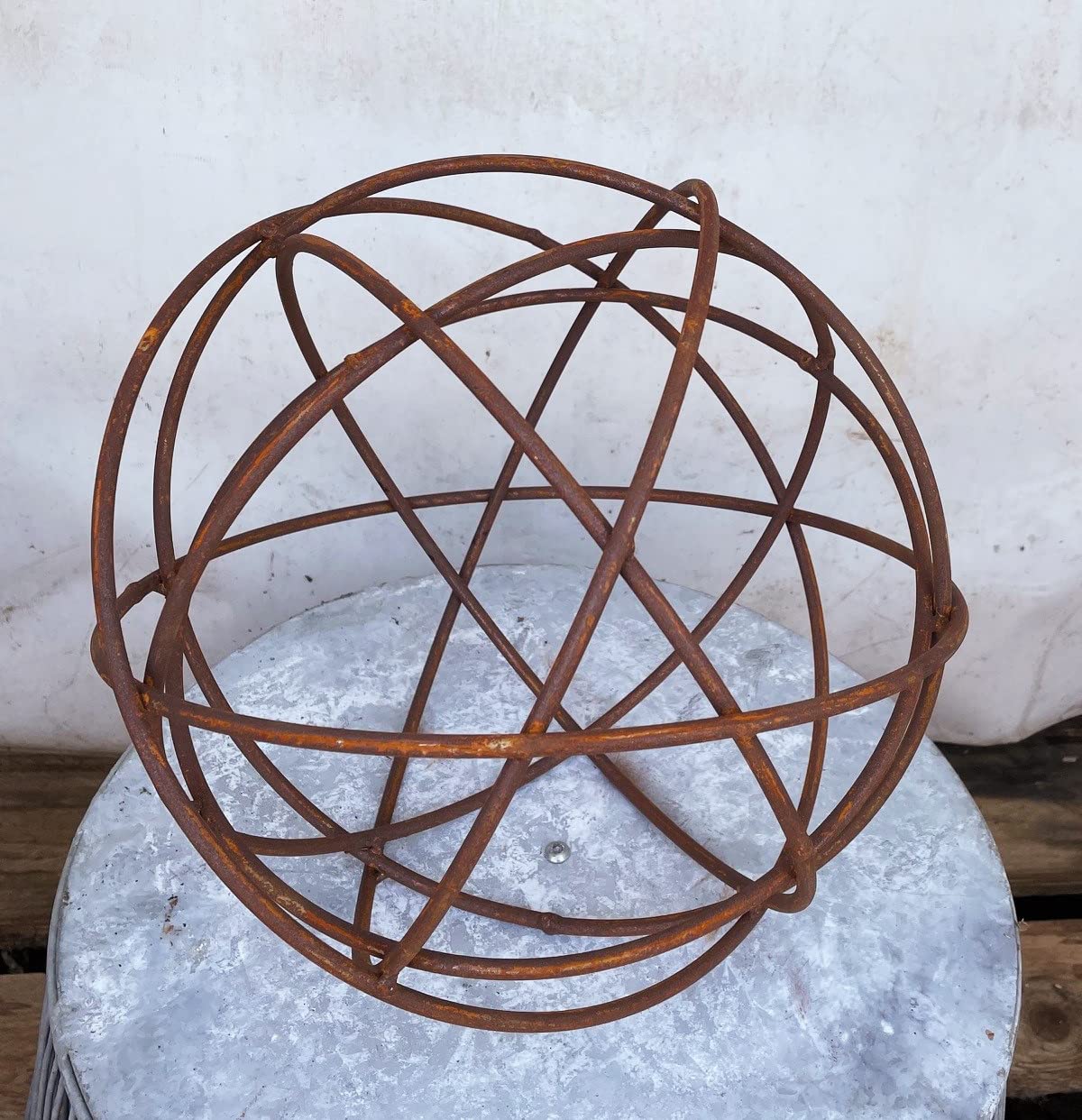 Bornhöft - Boule de 30 cm en métal - Rouille noble, à