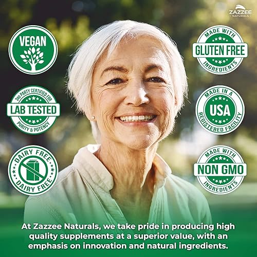 Miniatura 5 de Zazzee Alpha GPC Colina 300 mg por cápsula, 75 cápsulas veganas, 100% pura grado farmacéutico, 100% vegetariano, estandarizado para potencia y