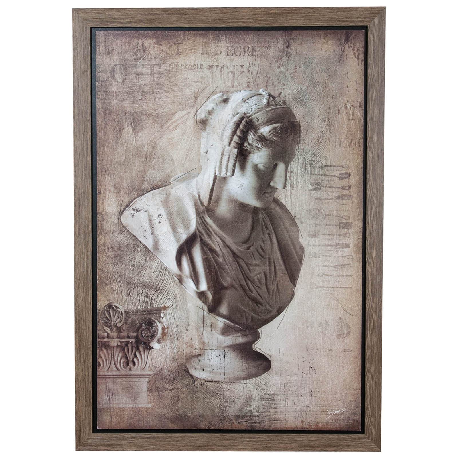 Tableau en bois pour habiller un grand mur vide avec une peinture retro