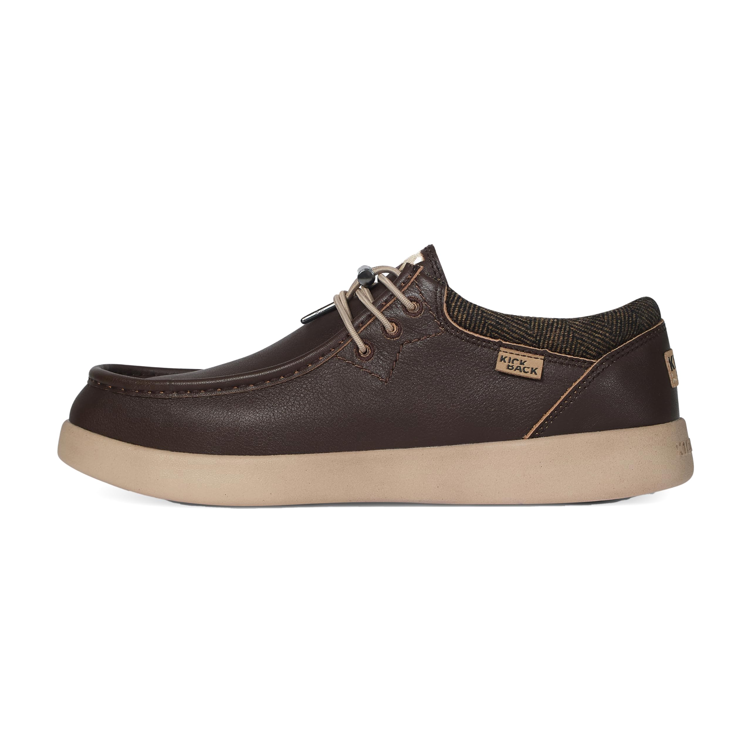 Kickback Haven - Mocassini da Uomo - Scarpe Casual Leggere da Uomo - Tomaia in Morbida Pelle e camoscio - Lacci Elastici Regolabili - Suola Ammortizzata - Solette in Schiuma Attiva Foderate in Pelle