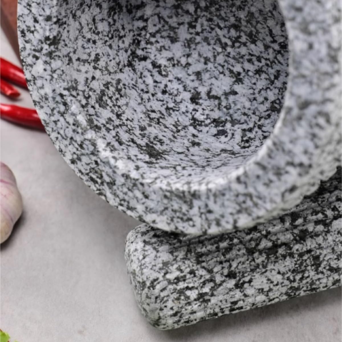 Mortar and Pestle Kitchen Manual Grinder Garlic Press Home Kitchen Garlic Mortar Crusher Pestle Set Seasoning Tool