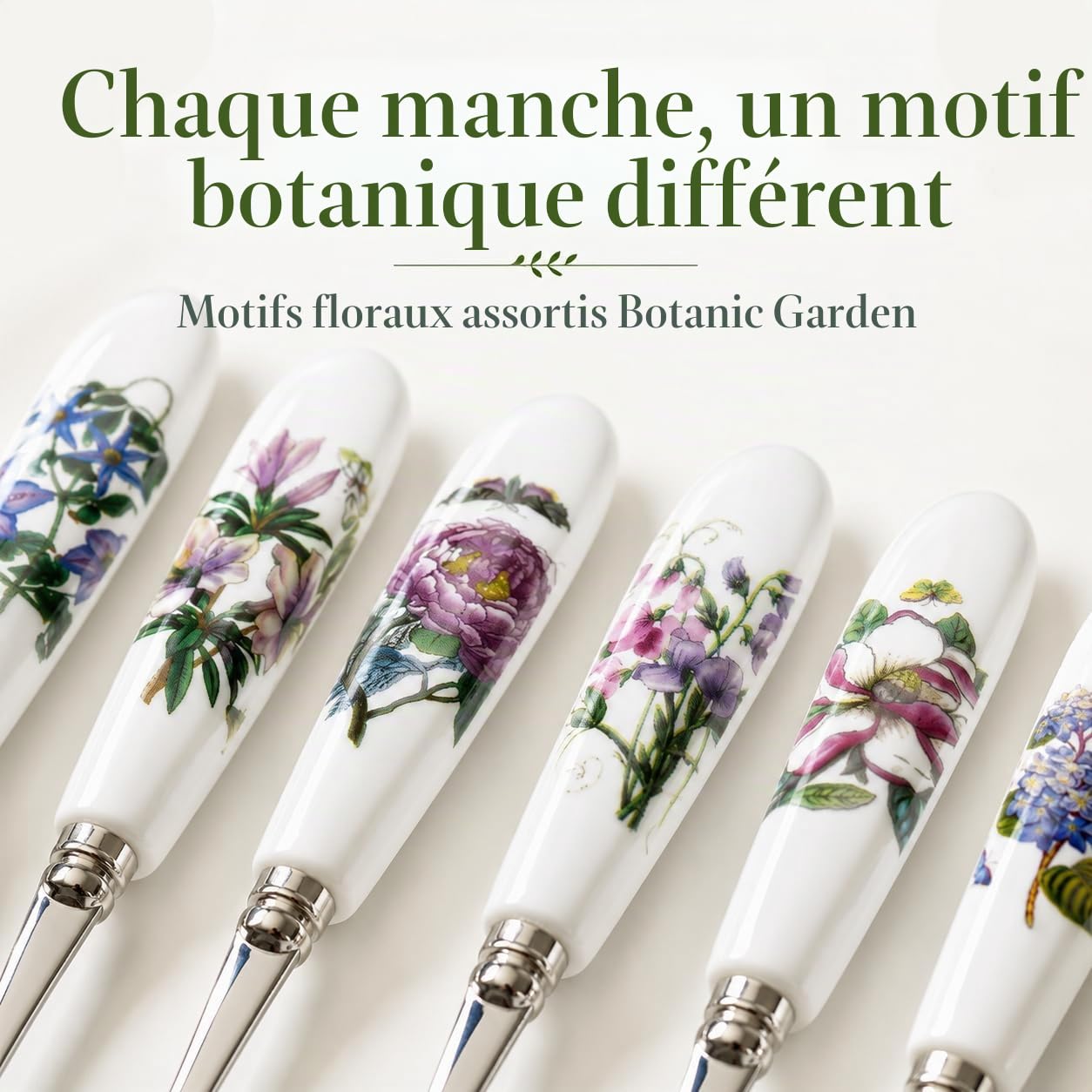 Botanic Garden Portmeirion Lot de 6 Fourchettes à Pâtisserie (Multicolore)