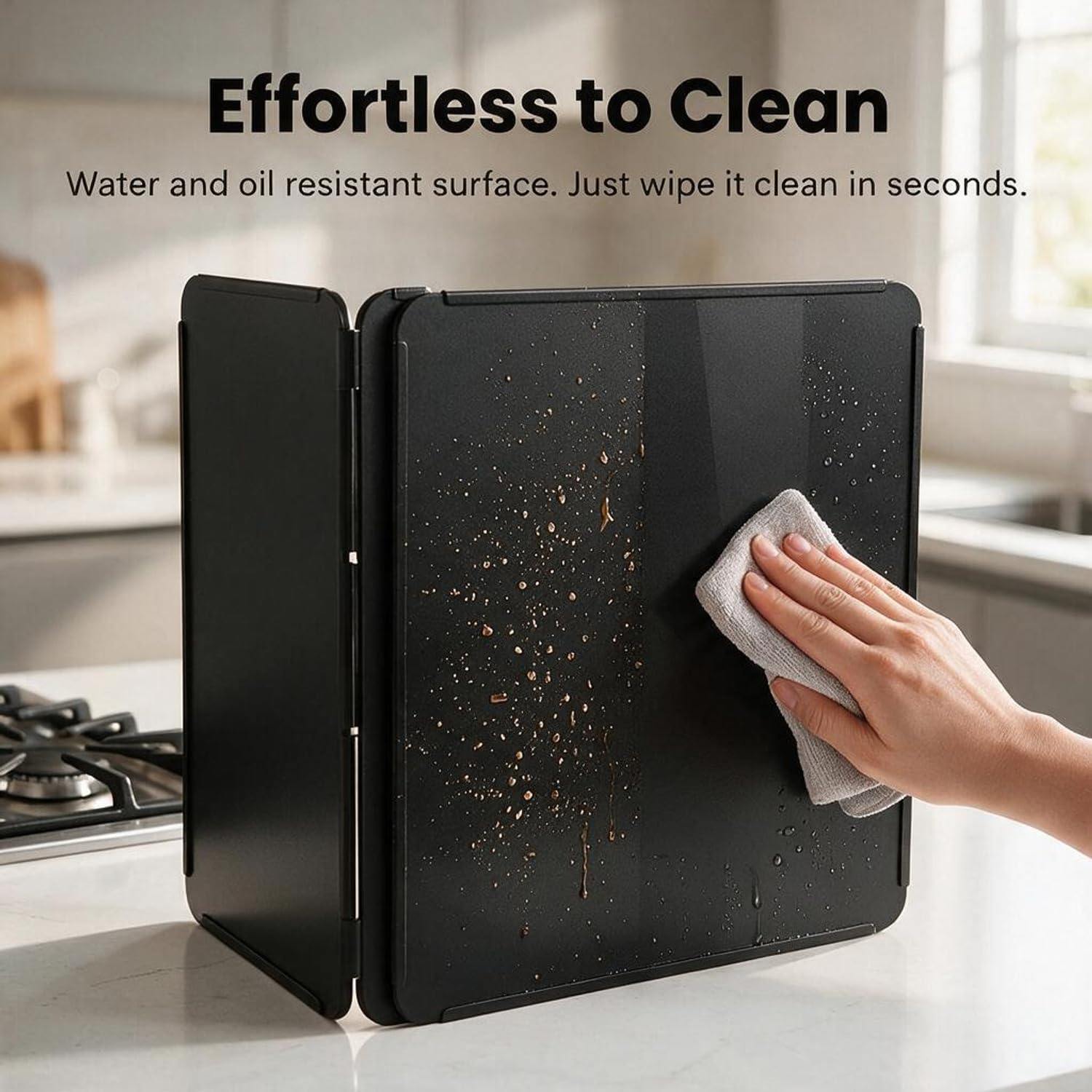 Stainless Steel Oil Splash Guard, Stove Splash Guard for Kitchen