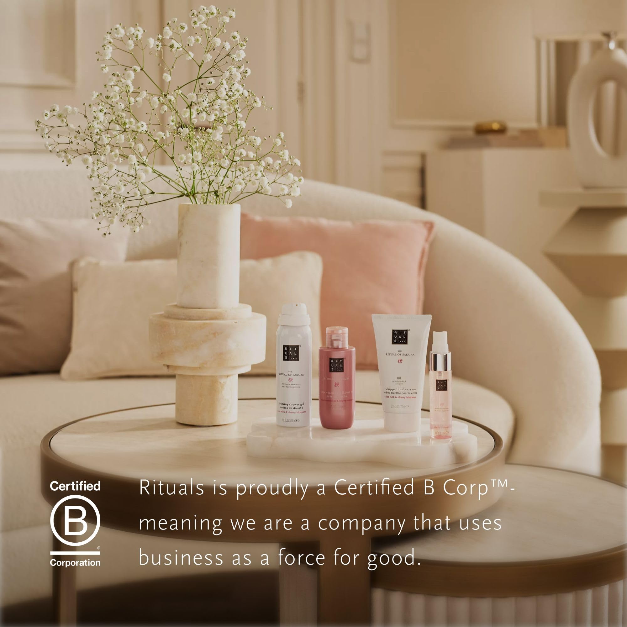 RITUALS Cofanetto regalo donna The Ritual of Sakura, Small – Set regalo donna con prodotti per la cura del corpo, Set bagno nutriente arricchito con latte di riso e fiore di ciliegio