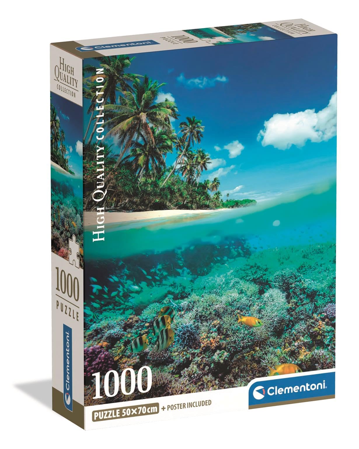 Clementoni Jigsaw Puzzle 1000 pieces Collection Summer Paradise, Puzzle for Adults 14-99 Years, Compact box, Made in Italy, 39931