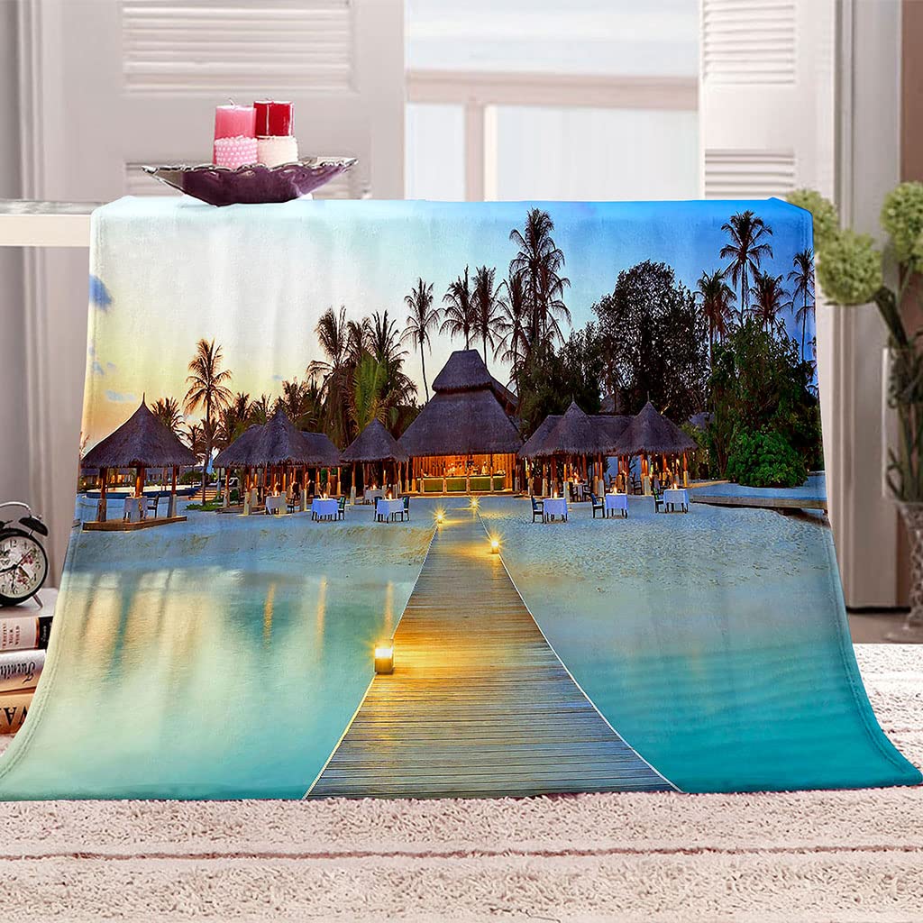 Couverture polaire douce flanelle contre le froid du salon 3D