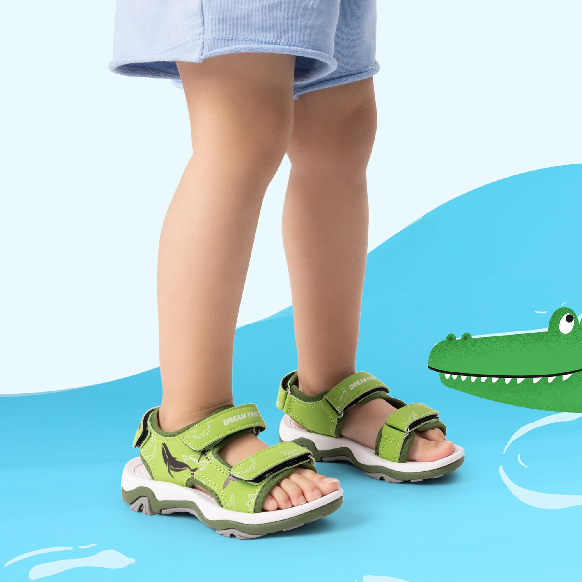 DREAM PAIRS Sandali sportivi per ragazzi e ragazze, estivi, sportivi, per bambini