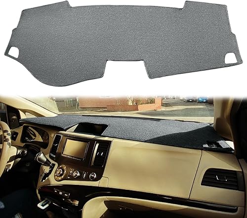 Miniatura 10 de Tapete de cubierta de tablero para Toyota Sienna 2004-2010, protector de alfombra (04-10 beige) F99