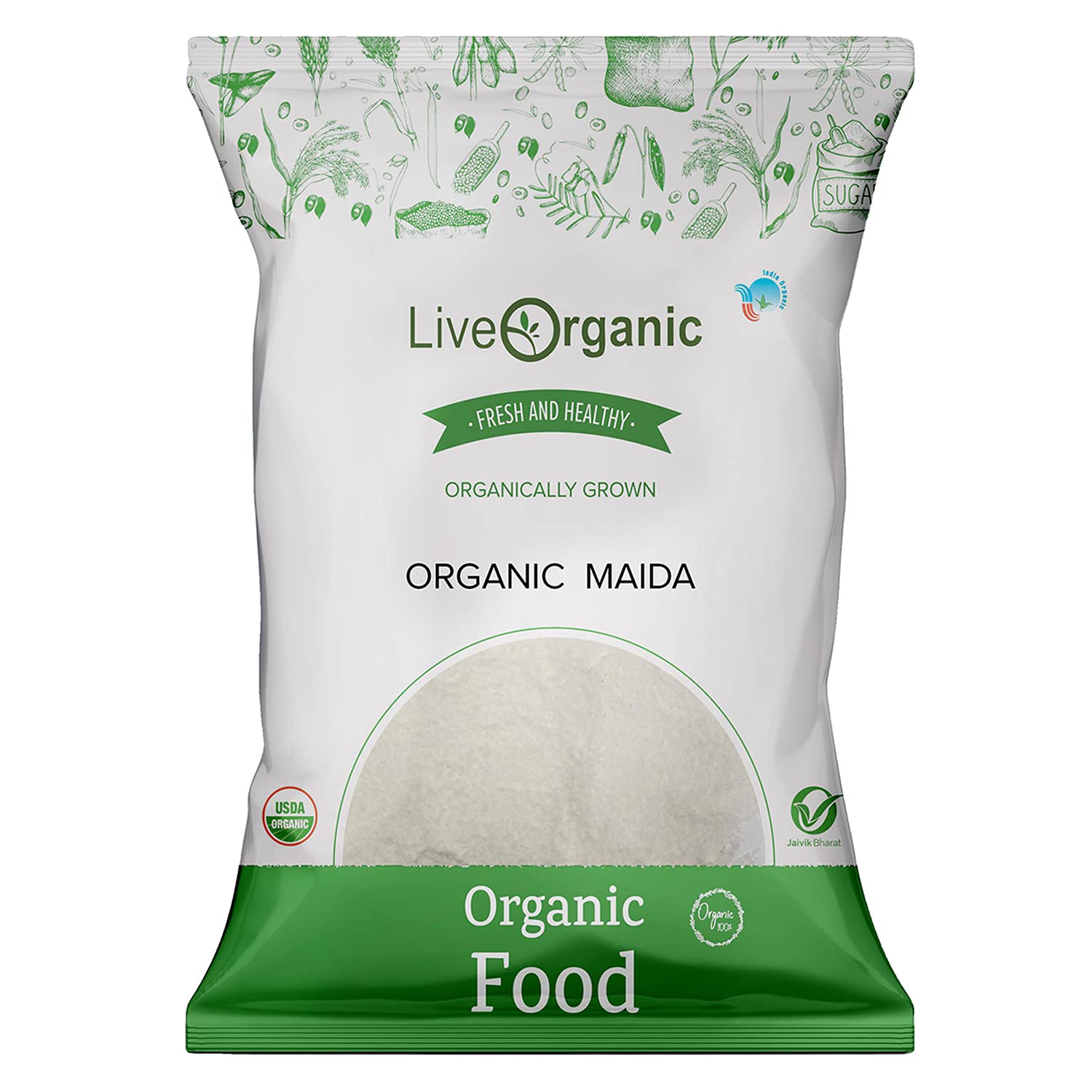 Live Organic Maida 500g * 2