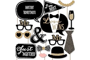 Big Dot of Happiness Mr. and Mr. - Gold - Gay Wedding...