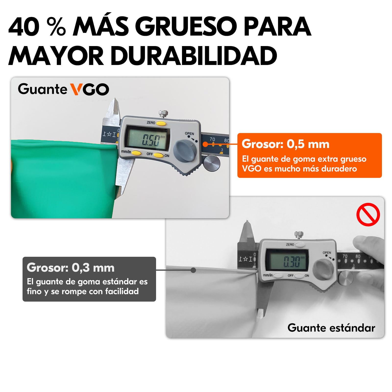 Vgo... 10 Pares de Guantes Reutilizables para Trabajos de Cocina, Limpieza del Hogar y Lavavajillas, Manga Larga, Multifuncionales (HH4601)