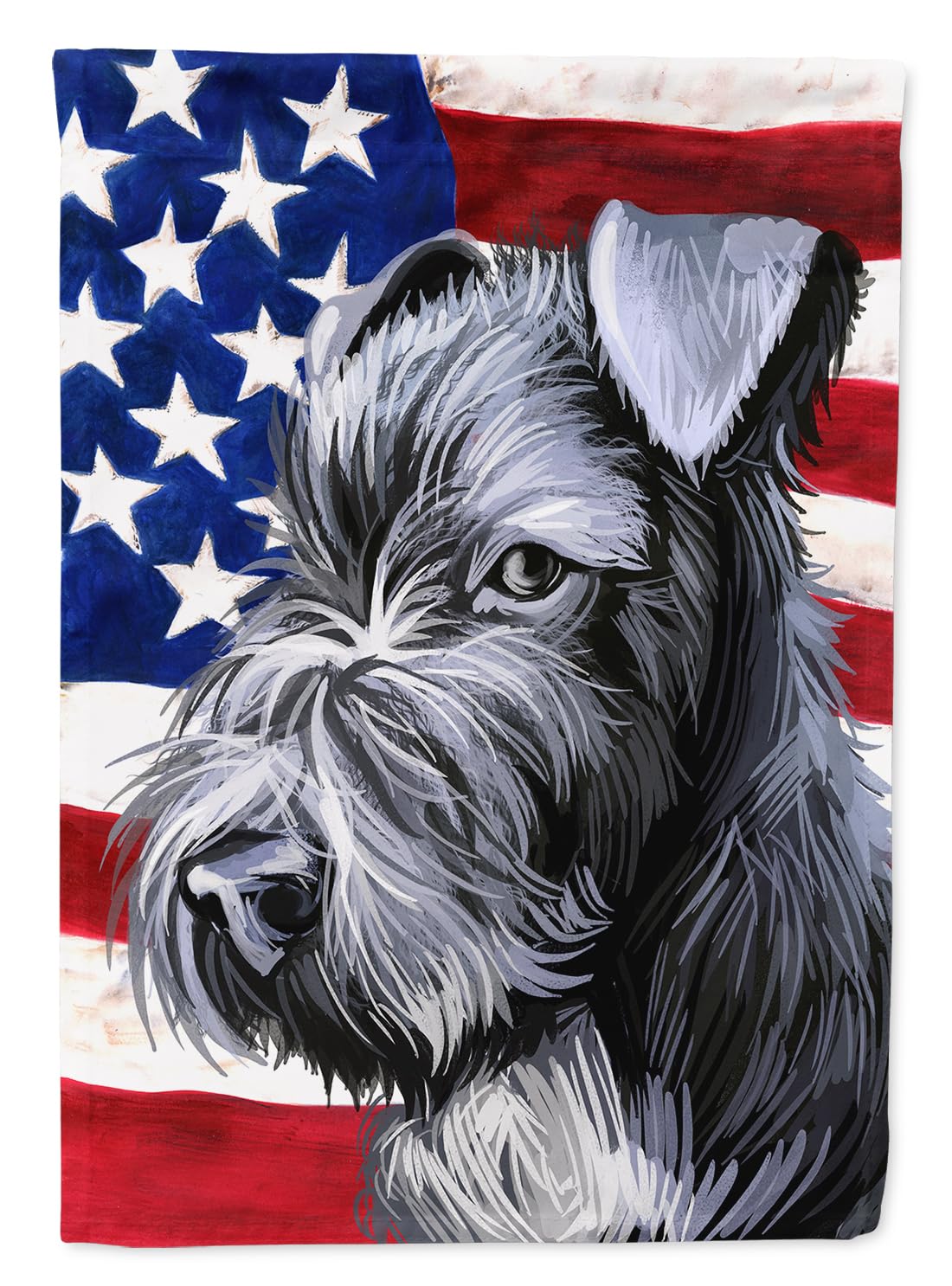 Grand drapeau Kerry Blue Terrier en toile, cadeau idéal pour passionnés