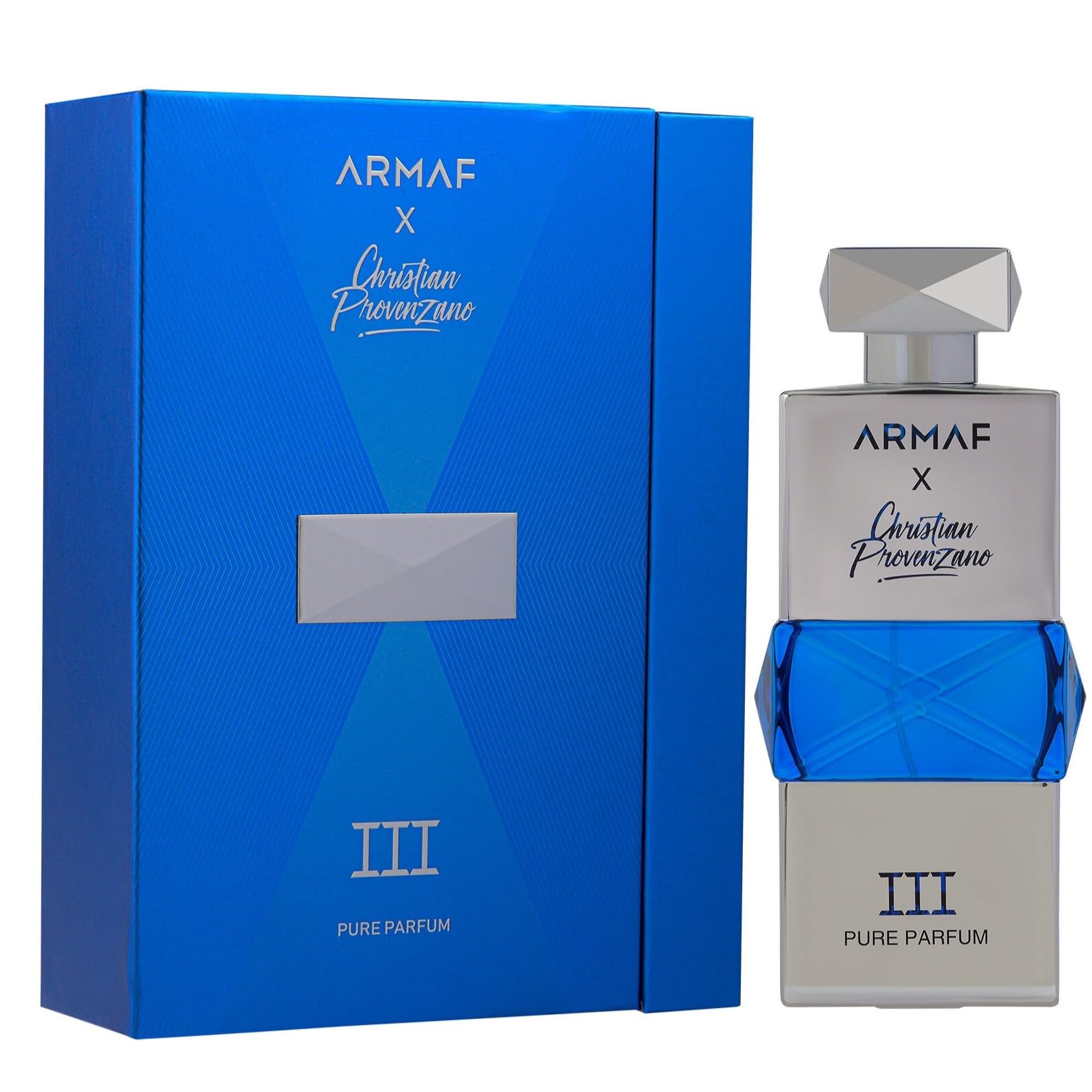Armaf X Christian Provenzano III - Citrus, Fruity, Floral, Woody - Pure Parfum Spray Long-Lasting Fragrance for Men, 3.4 Ounce / 100 ml