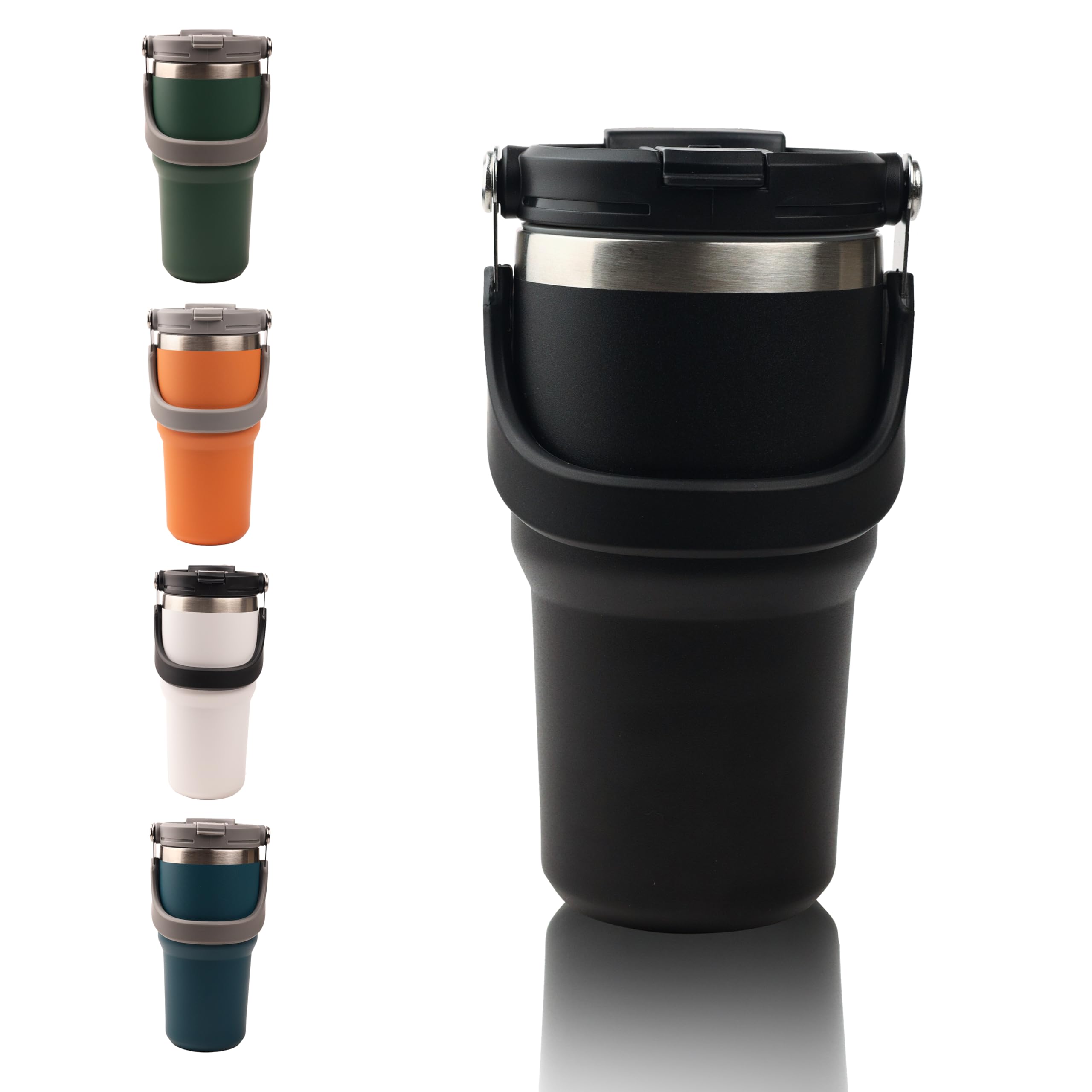 Birch & Co. Stainless Steel Tumbler - Coffee With Lid Insulated Travel Mug Bottle For Hot And Cold Drinks, Leak Proof, Functional Design, Portable, Durable, Double Wall, Bpa-Free, Black, 600 Ml (B0D7FHNDHF) Amazon Price History, Amazon Price Tracker
