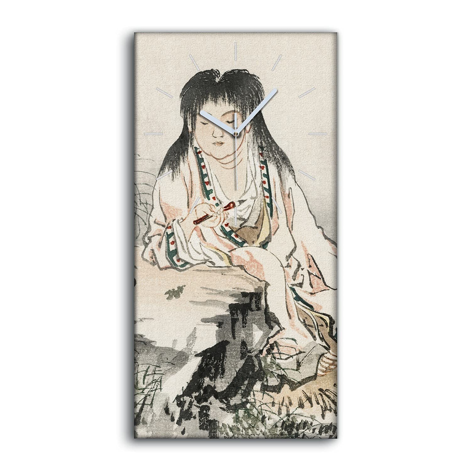 Horloge murale silencieuse kimono asiatique pour retrouver le calme dans votre chambre