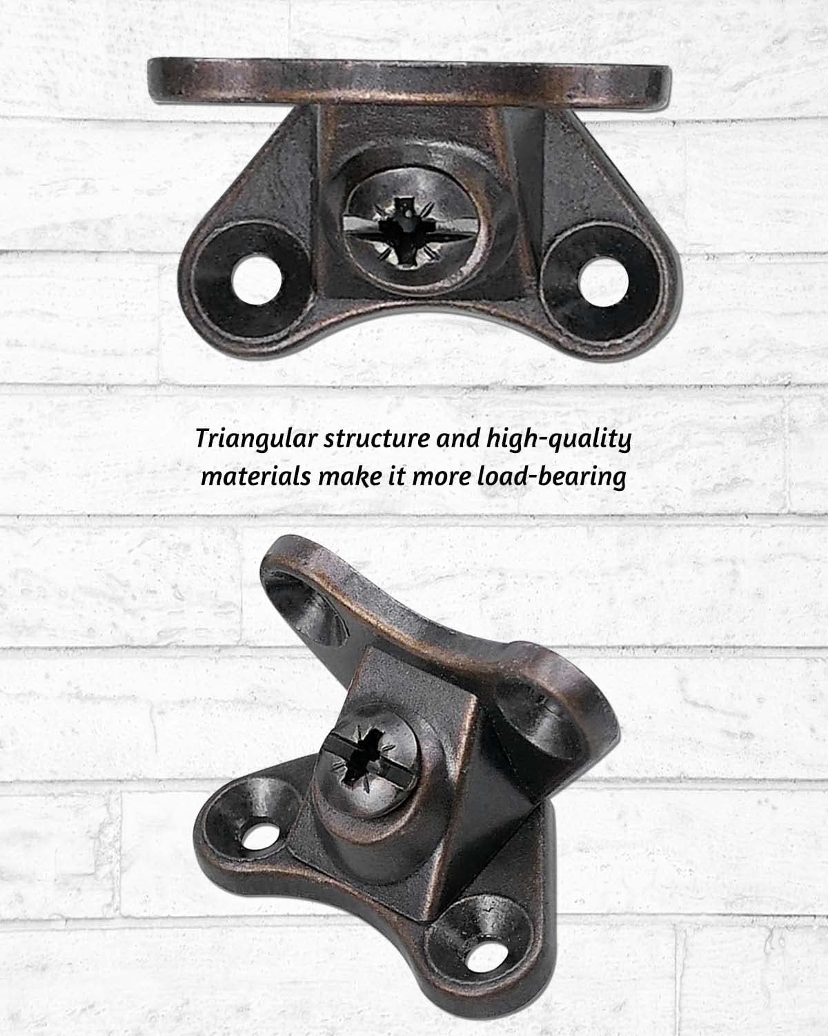 10 PCS Removable Corner Brace Bracket, Zinc Alloy L Shape Support Connector Bracket with Stainless Steel Screws, Butterfly Shape Braces for Wood Furniture Table Chair Shelves, Red Bronze