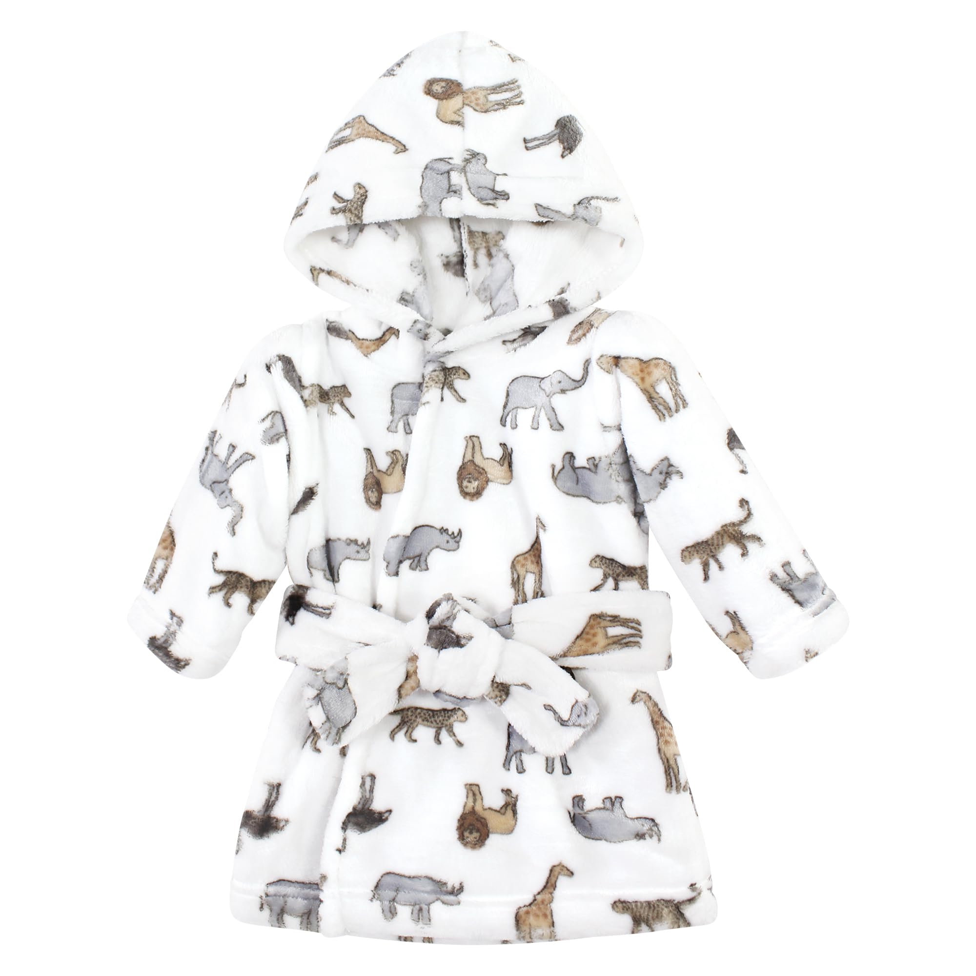 Hudson Baby Unisex Baby Plush Animal Face Bathrobe