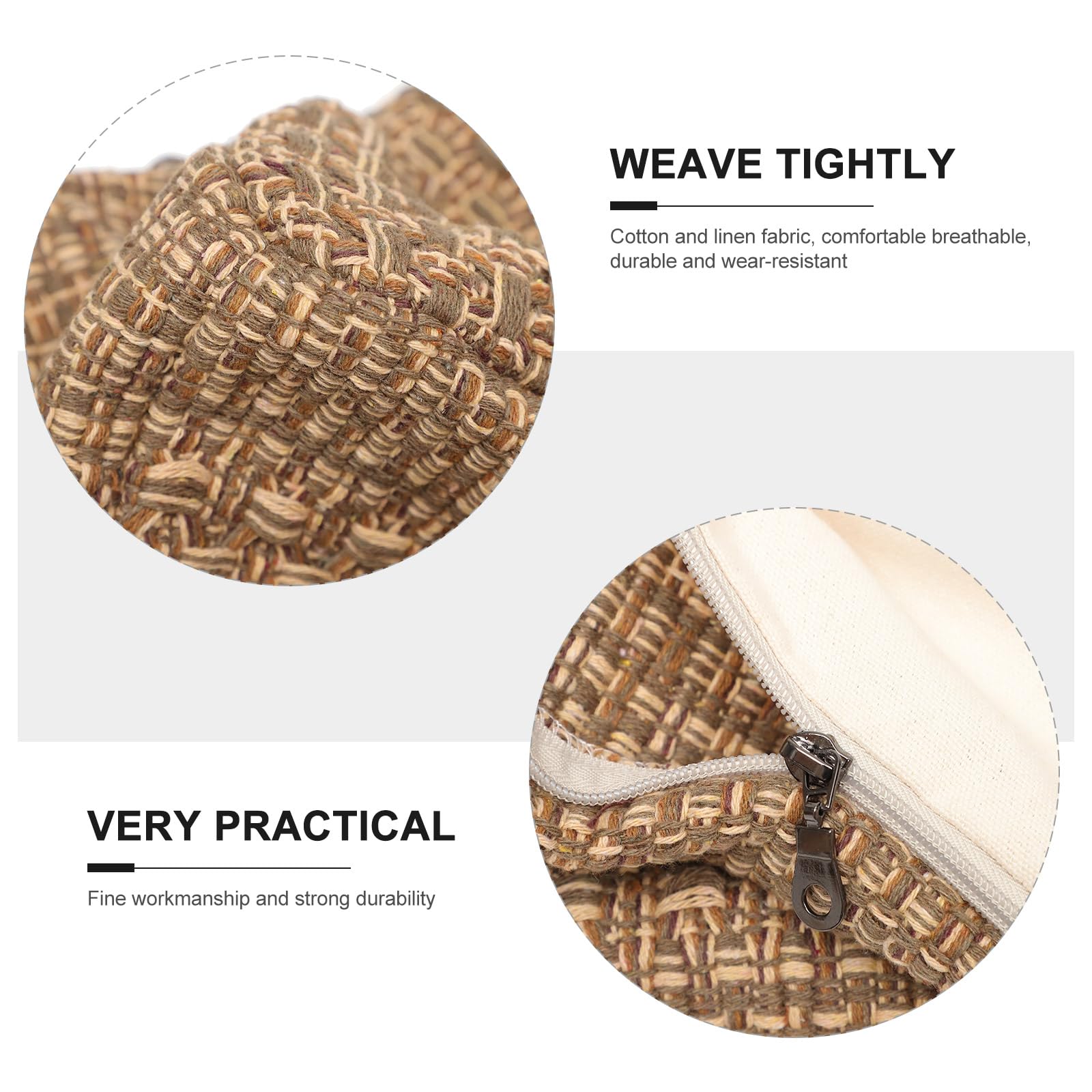 クッション Amazon.com: UPKOCH Thick Square Cotton Linen Chair Cushion Cover