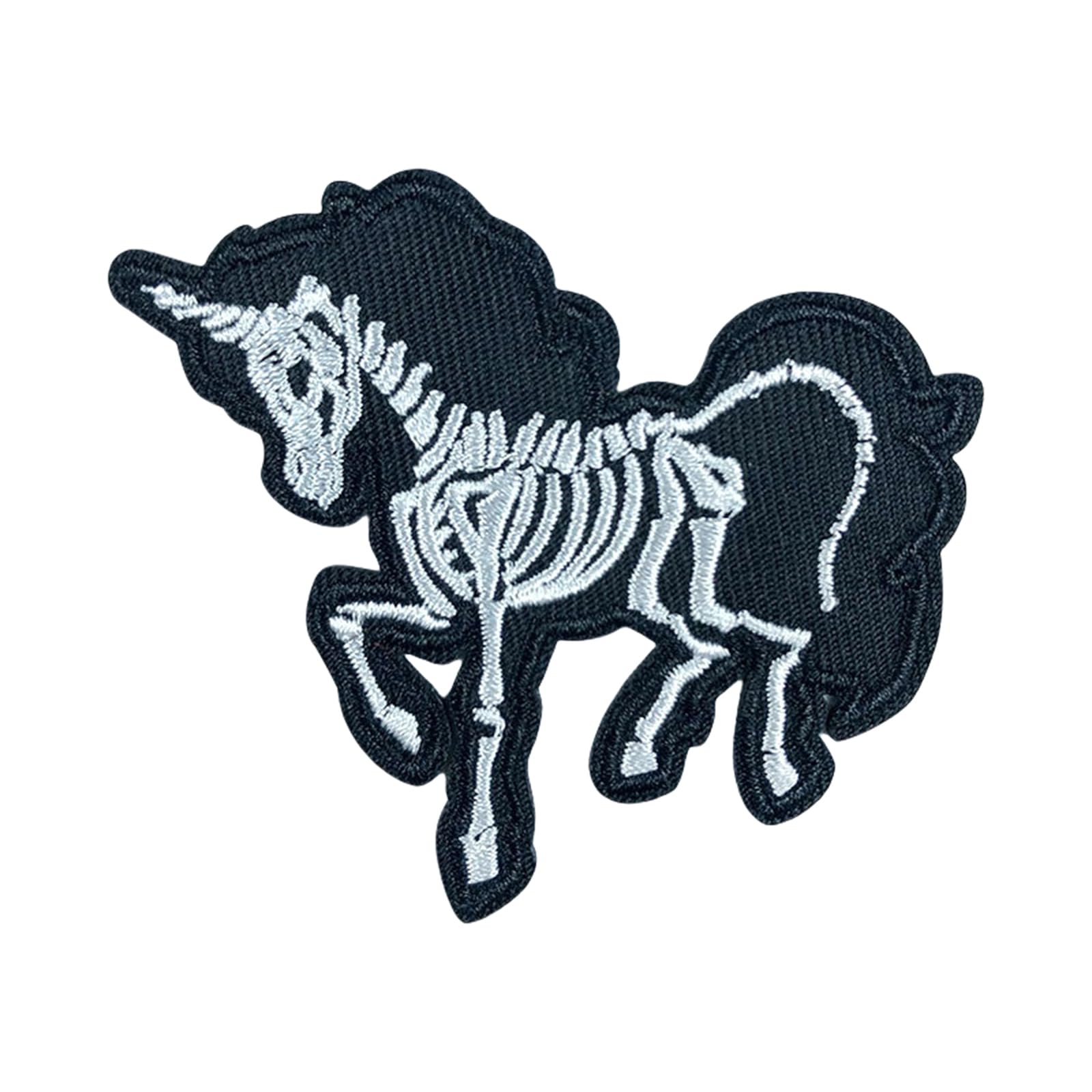 HGENAHGTF Sew On/Iron on Patches Horse Head Embroidered Ponies Sewing Applique for Bag Decoration Ponies Iron on Horse Head Sew on Applique