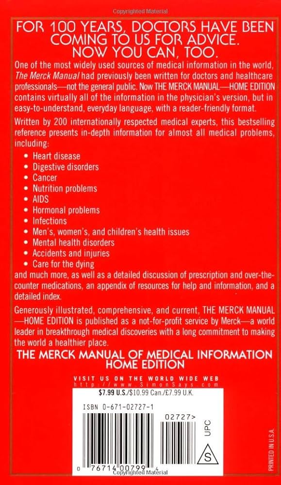 MANUAL MERCK 医学情報ガイド The Merck Manual of Diagnosis and Therapy. Seventeenth