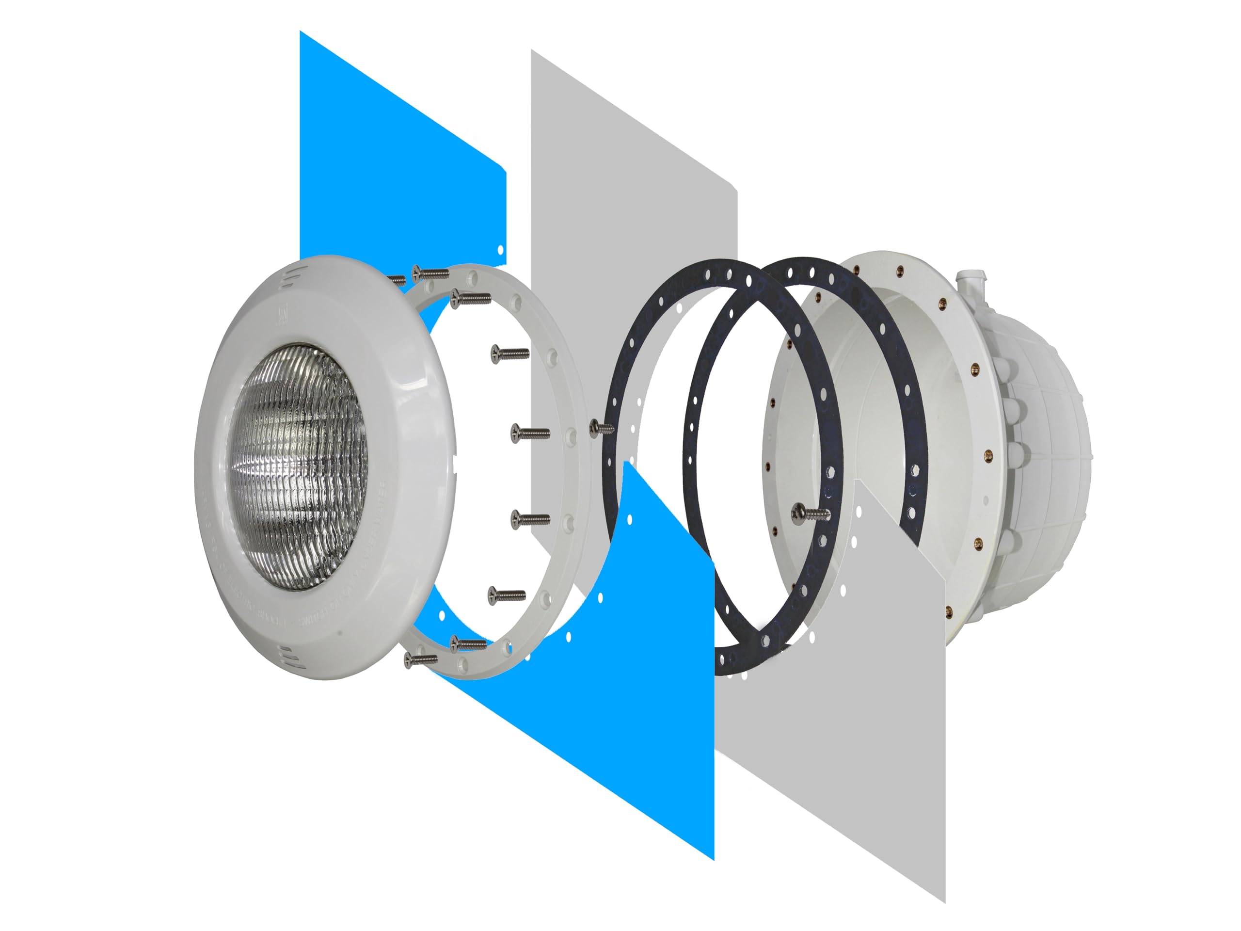 Einbau Scheinwerfer 300 Watt Par 56 für Stahlwandbecken Pool Betonbecken Styroporpool Poolbeleuchtung