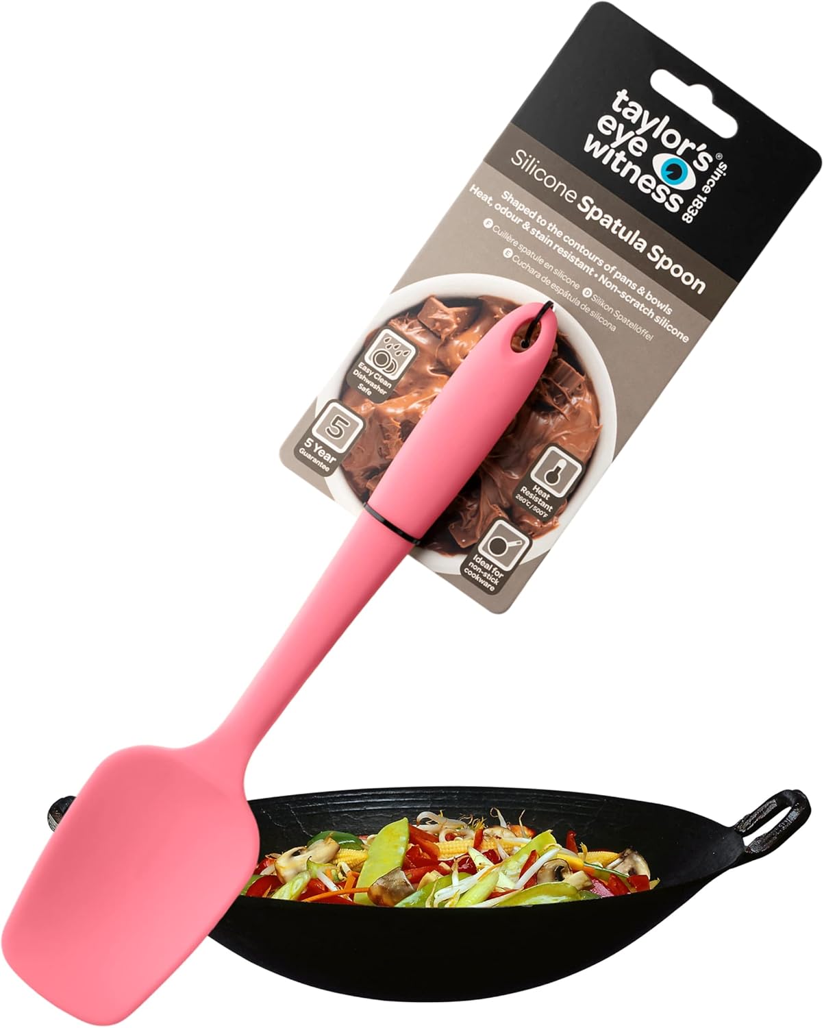 Taylors Eye Witness Large Silicone Raspberry Spatula Spoon Dishwasher