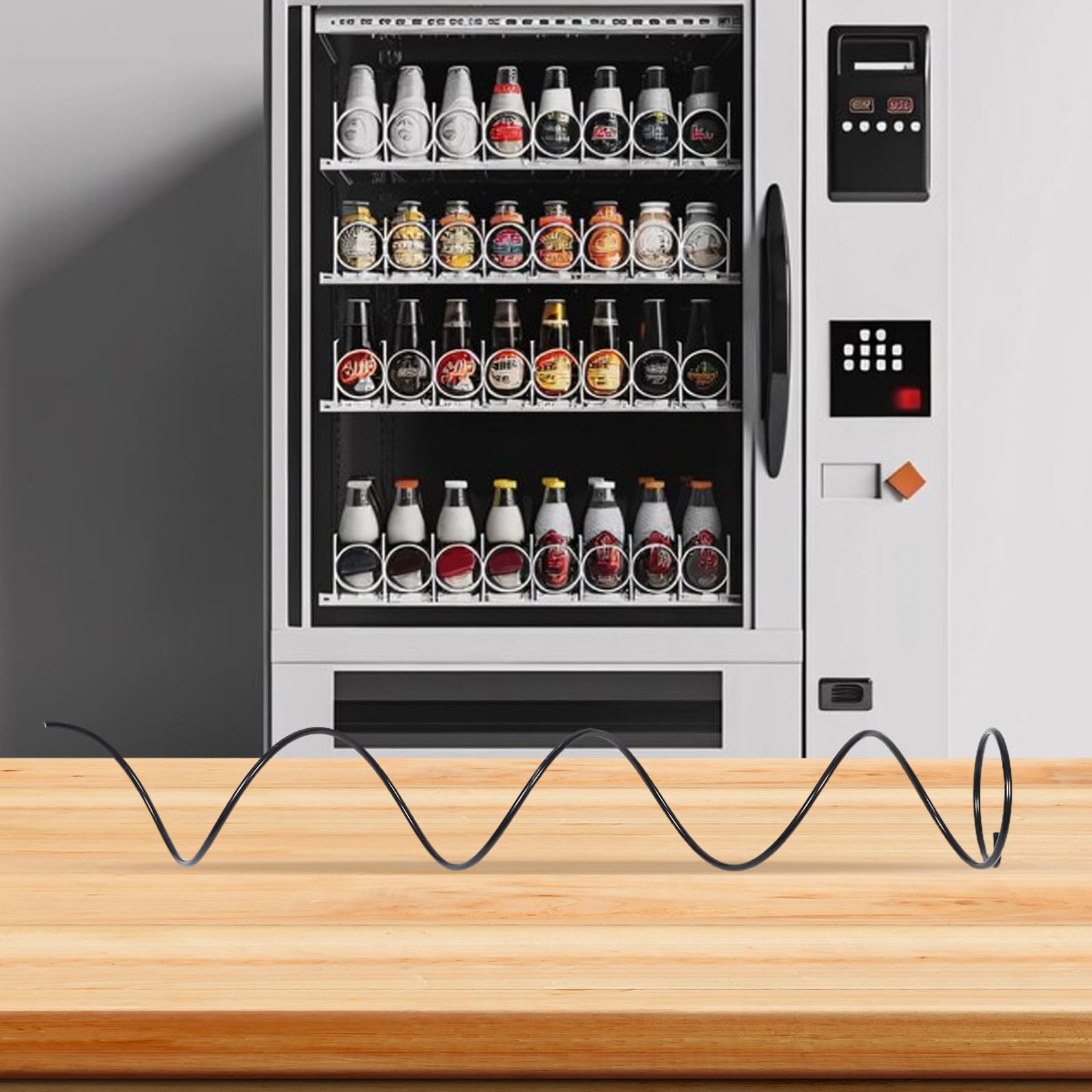 SHINEOFI Molla Migliorata D'uso per Distributore Automatico di Bevande e in Nero Compatibilità Versatile per Erogazione Prodotti Vending Machine