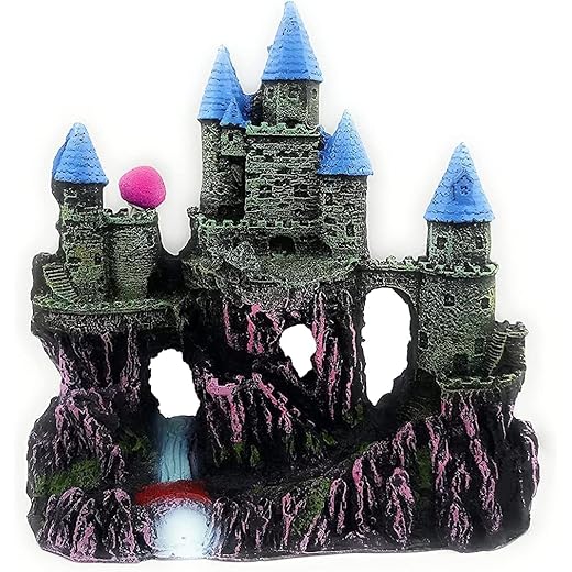 Haunted Big Light House Aquarium Decoration 23 cm