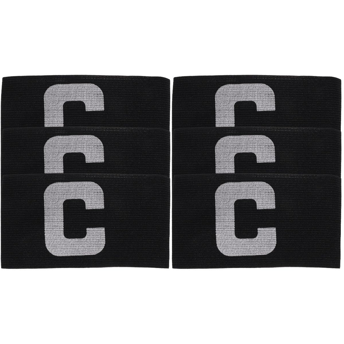 POPETPOP 2sets Professional Football Referee Gear Men's Captain Wristbands Durable Easy to Wear 3pcs*2