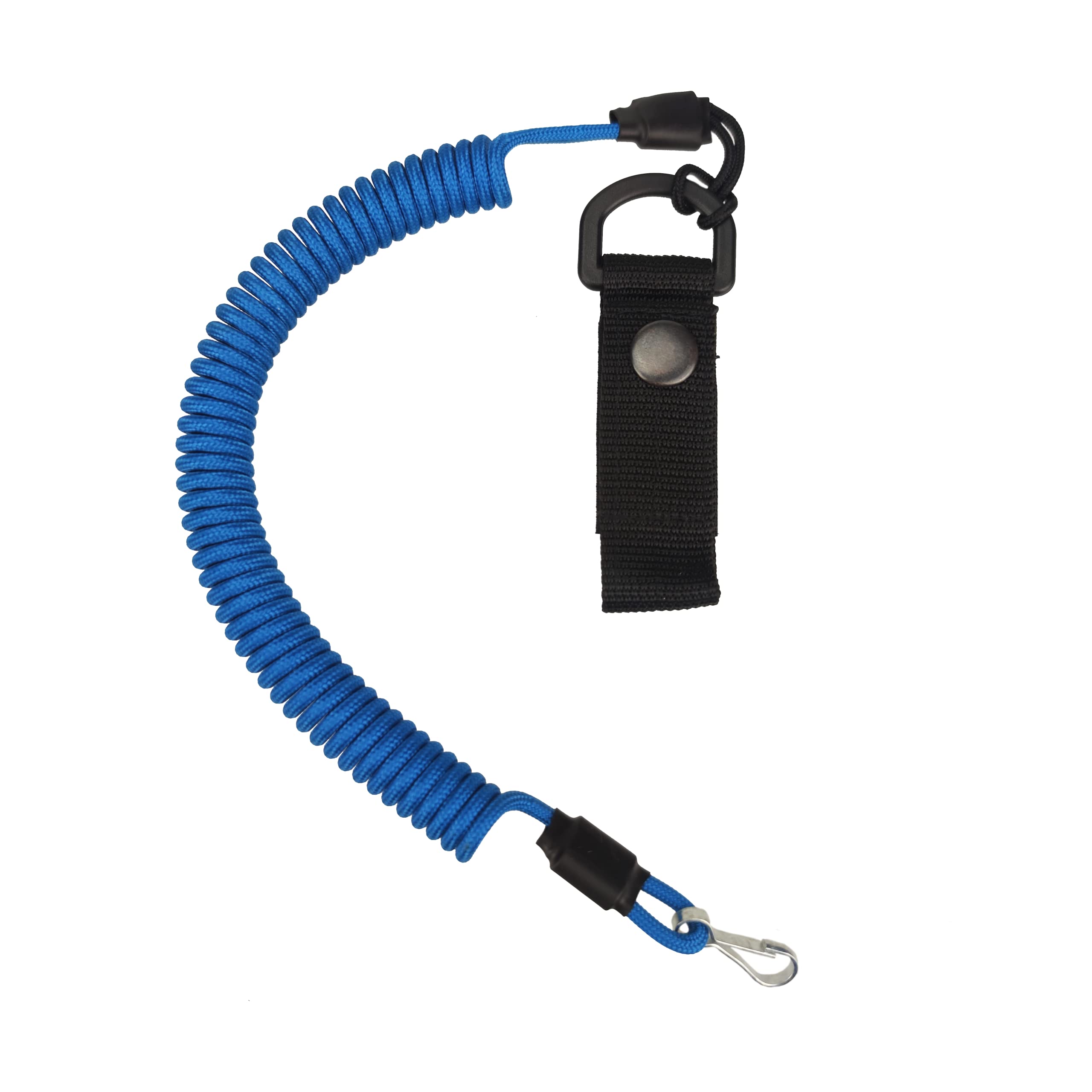 EdcX Paracord Nylon Tactical Lanyard, spiral cable, elastic key pendant made of Paracord, 4 types of fastening to choose from