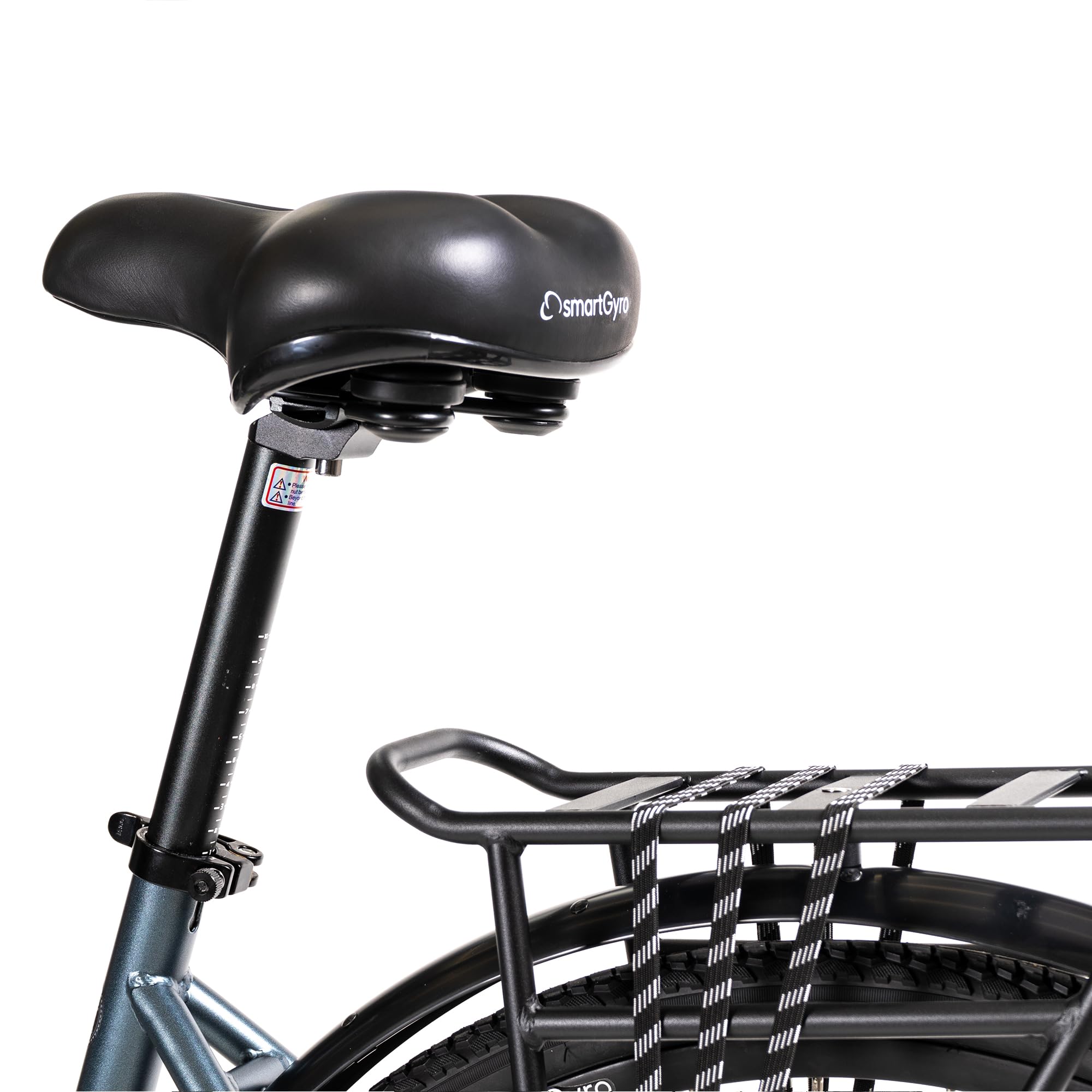 SMARTGYRO eBike Sunset Titanium - Bicicleta Eléctrica Urbana, Frenos de Disco, 6 Velocidades Shimano, Ruedas de 27,5 Inches, Batería Litio 36V 10Ah, Motor Brushless de 250W, Autonomía hasta 60 km